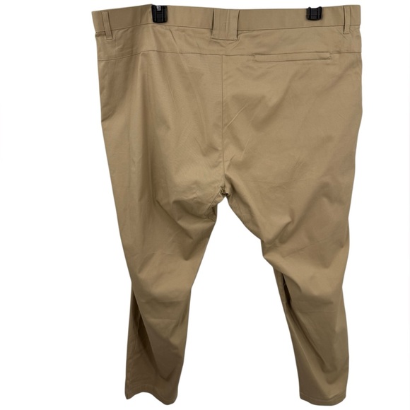 Fabletics Pants Mens 44x30 Twill Khaki The High Side Chino Modern Slim Fit Golf - Picture 4 of 9